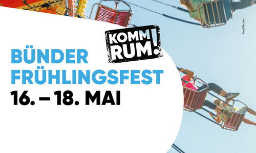 Plakat Bünder Frühlingsfest vom 16. bis 18. Mai.